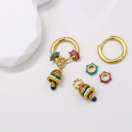 Elegant Chinese Fashion High-end Simple Earrings Modern Trendy Jewelry for Women