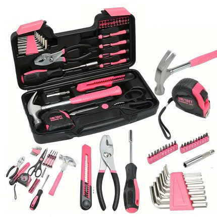 39pcs Household Hardware Tool Set Multi-purpose Manual Toolbox Repair Kit Home