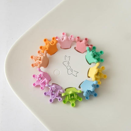 10Pcs Mini Hair Clips Girls Hairpin Clamps Plastic Claws Mix Colour Ladies Kids - Aimall