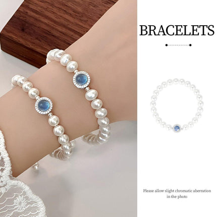 Delicate Pearl Bracelet Elegant Pearl Strand Jewelry for Women Classic Accessory