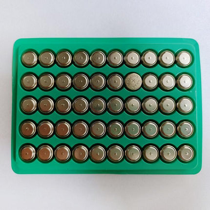 50PCS LR44 Battery AG13 A76 Button Cell Batteries Tray Pack Cell Battery NEW - Aimall