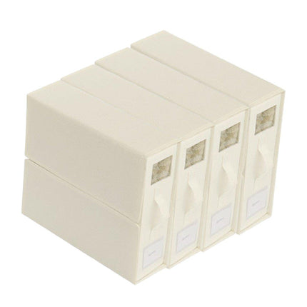 4pcs Simple Pure Colour Storage Boxes Organizer Home Office Storage Solution