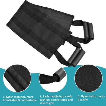 Black Leather Support Cushion for Elderly Bedridden Disabled Backrest Waist Pad