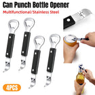 4pcs Stainless Steel Bottle Opener Double Head Can Opener Kitchen Tools Set