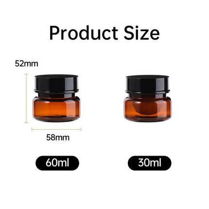 10pcs PET Plastic Cosmetic Bottles Refillable Travel Face Cream Containers