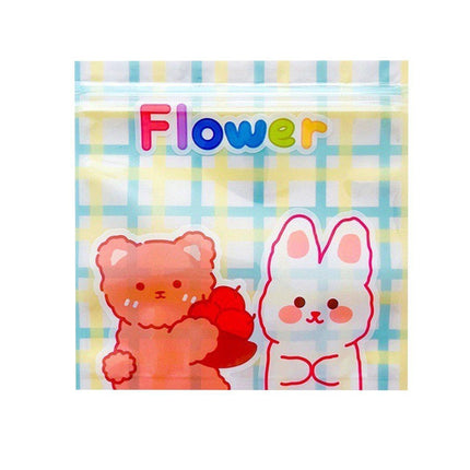 100pcs Cute Cartoon Ziplock Bags for Snacks Candy Cookies Plastic Storage Bags