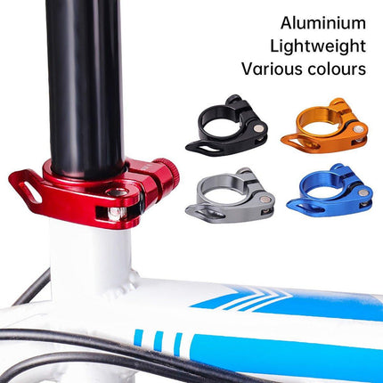 Quick Release Bicycle Seat Tube Clamp Multi Color Lever Lock Cycling Accessories