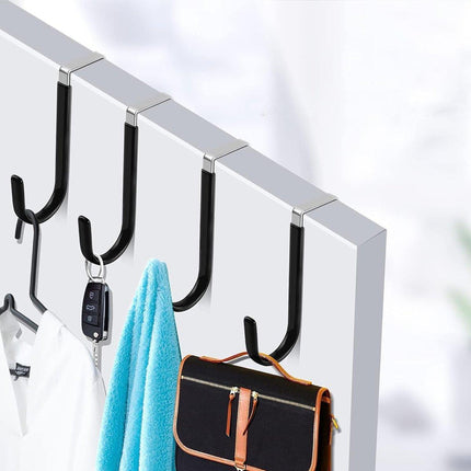 10PCS Adjustable Over the Door Hanger Hooks Organizer for Front and Back Doors