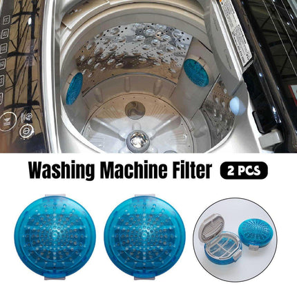 2pcs Washing Machine Filter Mesh Laundry Lint Catcher Hair Remover Cleaning Tool