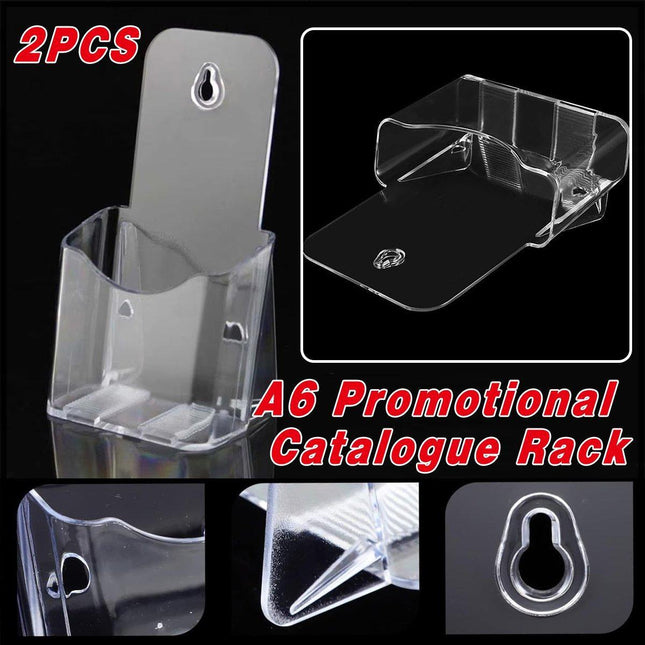 2pcs A6 Promotional Catalogue Racks Display Racks Information Holders Set