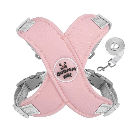 Reflective Dog Leash Vest Type Pet Harness Adjustable Chest Strap Small Dogs