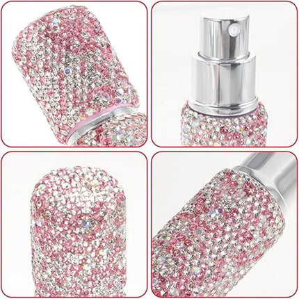 2pcs Travel Perfume Dispenser Refillable Spray Bottle Portable Sample Pack Tool