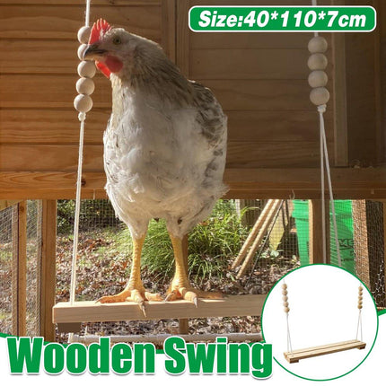 Chicken Hen Rooster Pet Swing Hanging Suspension Bridge Poultry Coop Toy Fun