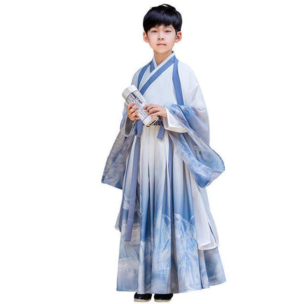 Kids Ancient Chinese Traditional Hanfu Dress Tang Suit Cosplay Costume Dress - Aimall