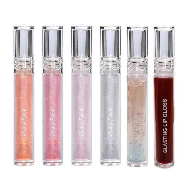 Jelly Glitter Lipstick Clear Lip Oil Moisturizing Lip Tinted Waterproof Lasting - Aimall