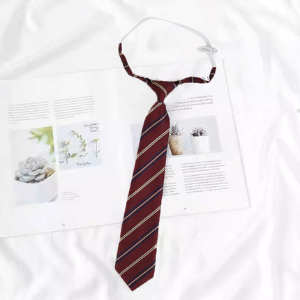 Student Lazy Tie Women Necktie Fashionable Uniform School Style Japanese JK Tie - Aimall