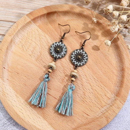 Vintage Tassel Earrings for Women Long Ethnic Style Dangle Fashion Jewellery