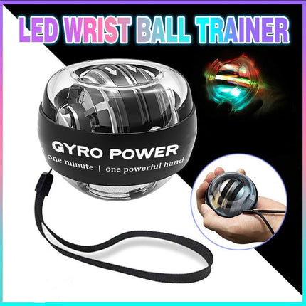 LED Wrist Ball Trainer Relax Gyroscope Ball Muscle Power Ball Gyro Arm Exerciser - Aimall