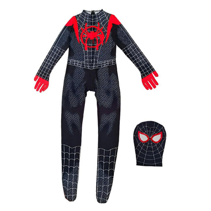 Spider Man Jumpsuit Set Miles Clothes Expedition Adult Kids Halloween Costume Gwen AU - Aimall