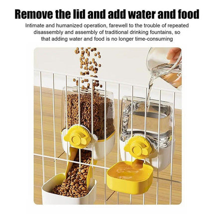 Automatic Pet Water Feeder Large Capacity Hanging Cage Water Bottle for Cat Dog