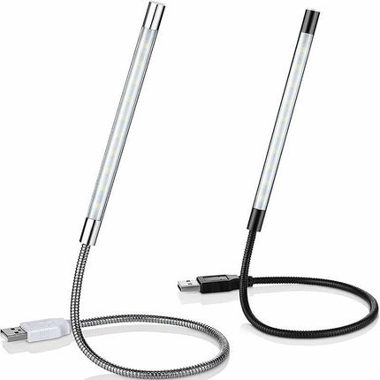 Flexible USB 10 LED Light Lamp for Keyboard Reading Notebook Laptop - Aimall