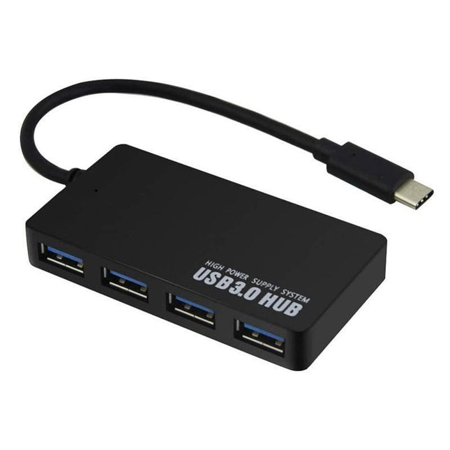 USB Type-C 3.0 4 Port Multi Extension HUB Expansion High Speed Silm - Aimall