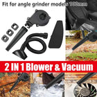 2in1 Angle Grinder Blow Dryer Suction Converter Power Tool Accessories Kit