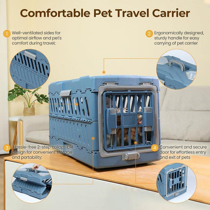 Foldable Portable Pet Carrier Detachable Cat Dog Carrier Space Capsule Design
