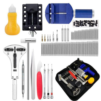 506Pcs Watch Repair Tool Kit Back Case Opener Remover Spring Pin Bars Watchmaker - Aimall