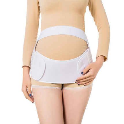 Pregnancy Maternity Support Brace Strap Belt Abdominal Back Support Belly Band White - Aimall