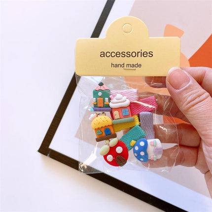 5Pcs Cute Cartoon Animal Hairpin Set for Girls - Mini Hair Clips Party Gift