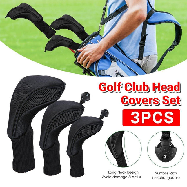 Premium Golf Club Head Cover Wood Club Protector Durable Golf Supplies Cover Cap
