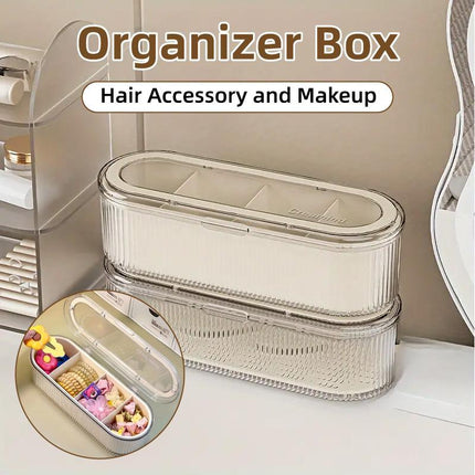 Large Storage Box with Lid Organiser Multi Compartment Organiser Container