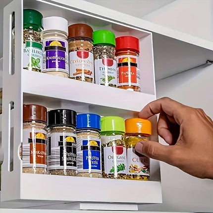 Rotating Spice Rack Kitchen Organizer Food Storage Rack Spice Organizer Stand