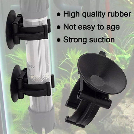20PCS Black Suction Mount Clips for Aquarium Equipment