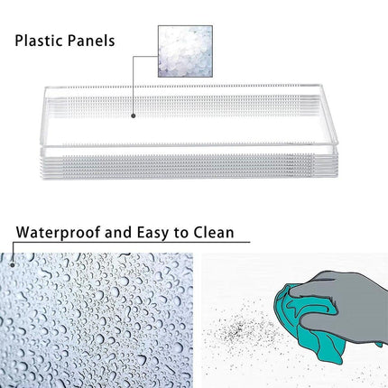 Cat Litter Box Enclosure Splash Proof Baffle Cover Partition for Cats Shield