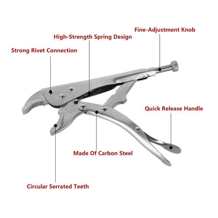 Multi-functional C-type Pliers Strong Manual Grip Round Mouth Clamping Tool