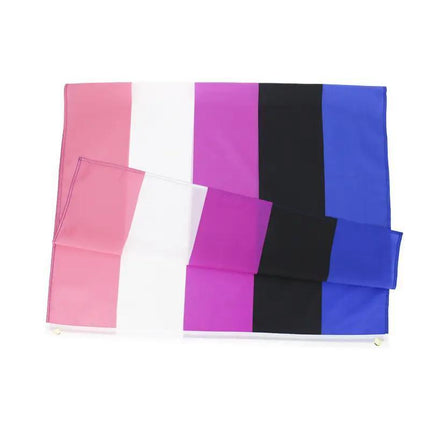 Large Genderfluid Flag Heavy Duty Outdoor Gay Pride LGBT 90 X 150 CM - 3ft x 5ft - Aimall