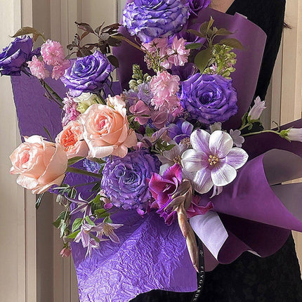 10pcs Pleated Chennai Flower Packaging Bouquet Hand Kneading Paper Craft