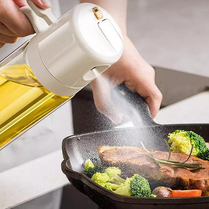 2 in1 Olive Oil Sprayer Dispenser Cooking Baking BBQ Spray Bottle Kitchen Tool