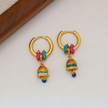 Elegant Chinese Fashion High-end Simple Earrings Modern Trendy Jewelry for Women