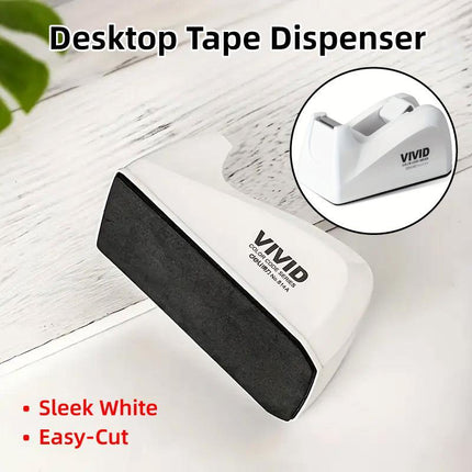 Transparent Tape Dispenser Holder Tape Cutter Refillable Desk Tape Holder