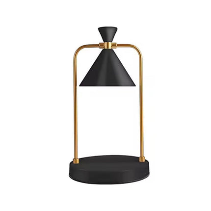 Retro Aromatherapy Table Lamp Dimmable Metal Scented Wax Lamp for Bedroom