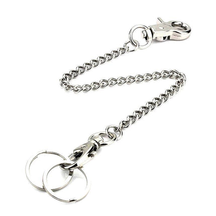 Silver Mental Key Chain Clip Pants Jeans Hip hop Biker Wallet Chain Belt Jewelry - Aimall