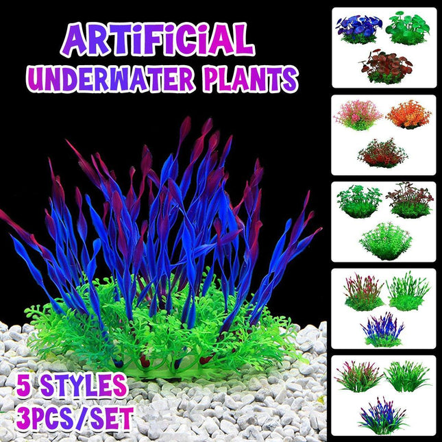 Artificial Water Grass Fish Tank Decoration Aquarium Landscape Simulation Plants