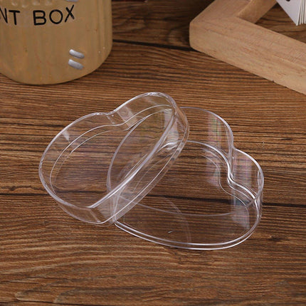 20pcs Heart Shaped Plastic Gift Packaging Boxes for Candy Jewelry and Favors