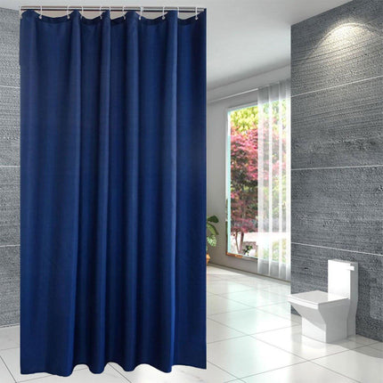 Solid Color Waterproof Shower Curtain Bathroom Decor Resistant Fabric Liner
