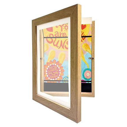 Wooden Kids Art Frames Display Holds 150 Pictures for Children Art Projects