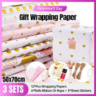 Valentines Day Birthday Wrapping Paper High Quality Coated Multiple Patterns