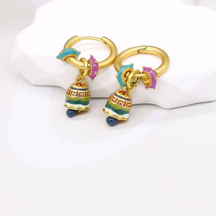 Elegant Chinese Fashion High-end Simple Earrings Modern Trendy Jewelry for Women